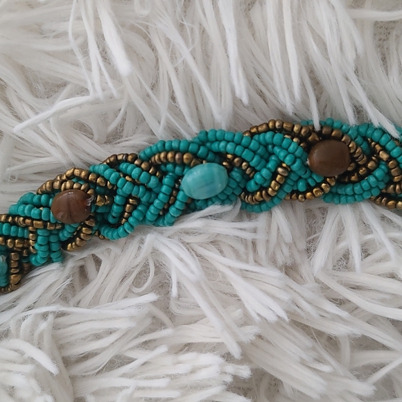 Boho turquoise necklace - Picture 3 of 4